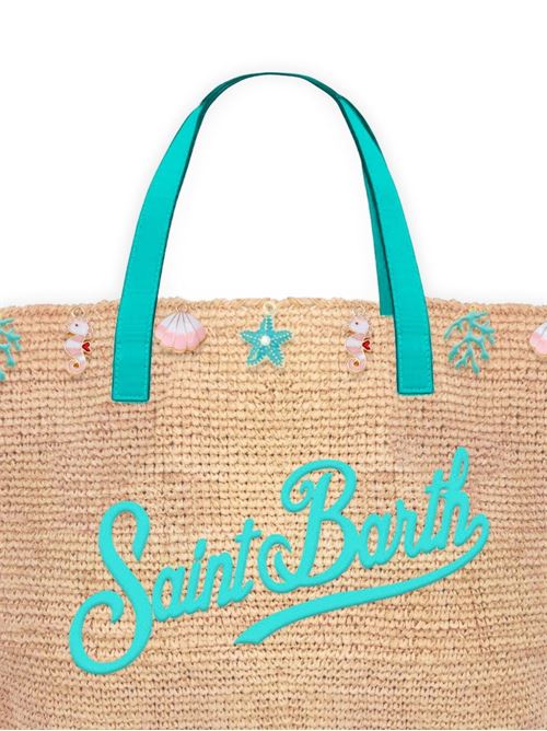 Borsa donna MC2 Saint Barth Raffia City Mini naturale con charms mare MC2 SAINT BARTH | RAFFIA city mini00359L